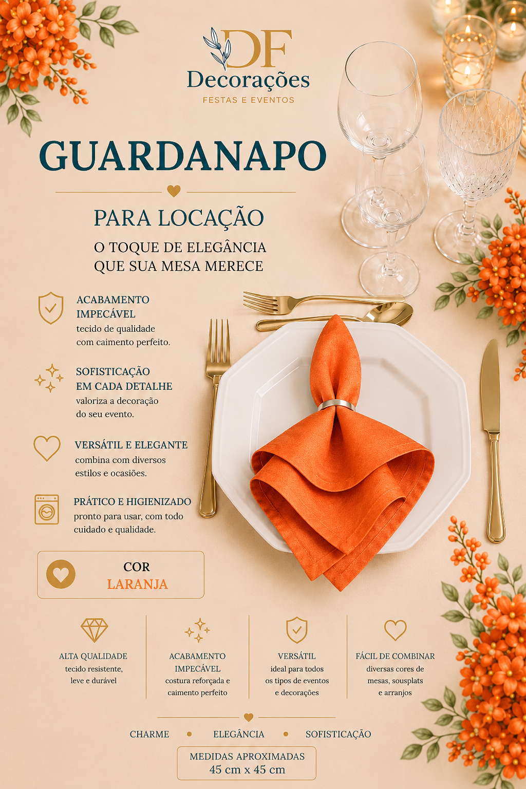 Guardanapo Laranja