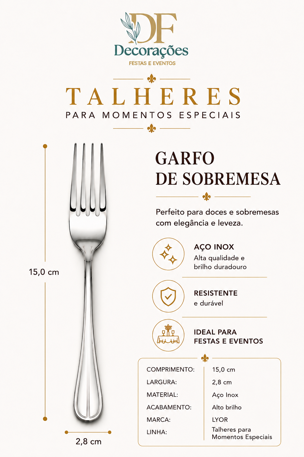 Garfo de Sobremesa