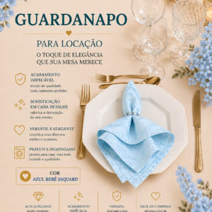 Guardanapo Azul Bebe Jaquard