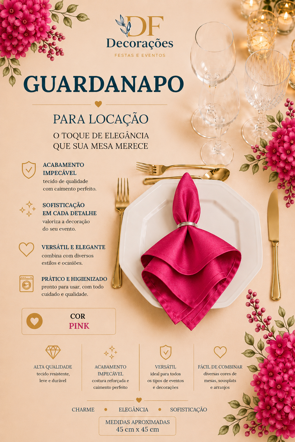 Guardanapo Pink