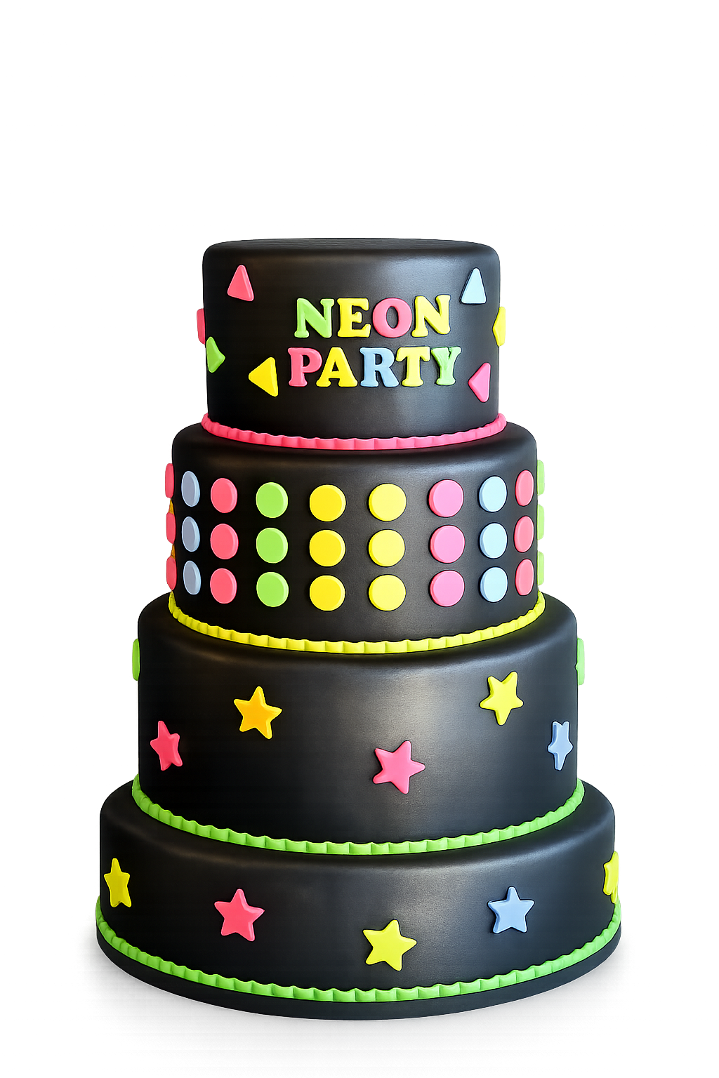 Bolo Fake Neon Party