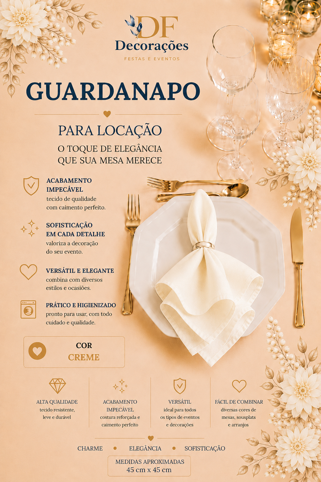 Guardanapo Creme