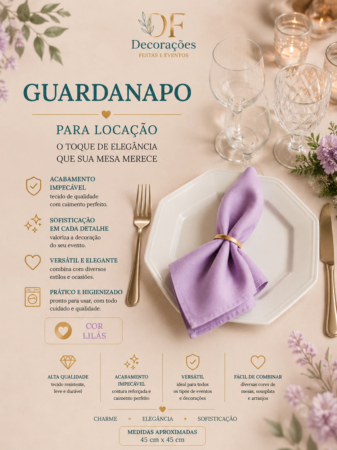Guardanapo Lilas