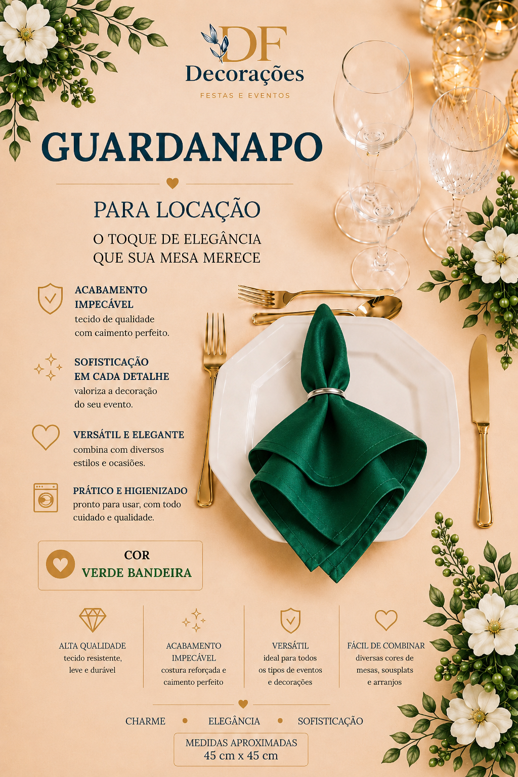 Guardanapo Verde Bandeira