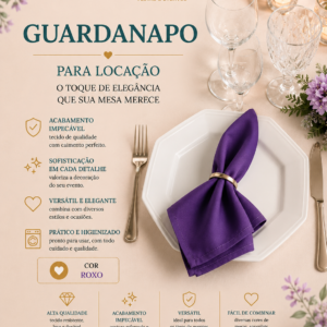 Guardanapo Roxo