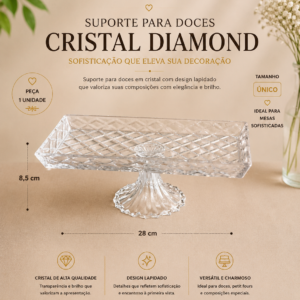 Suporte para Doces Cristal Diamond