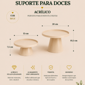 Kit 2 Bandeja de Acrilico Rose