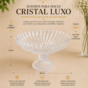Suporte para Doces Cristal Luxo