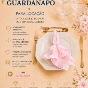 Guardanapo Rosa Bebe