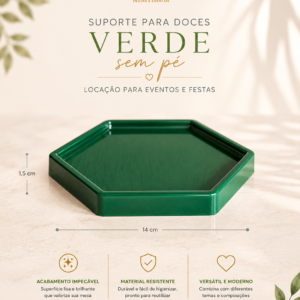 Suporte para Doce Sem Pe Verde