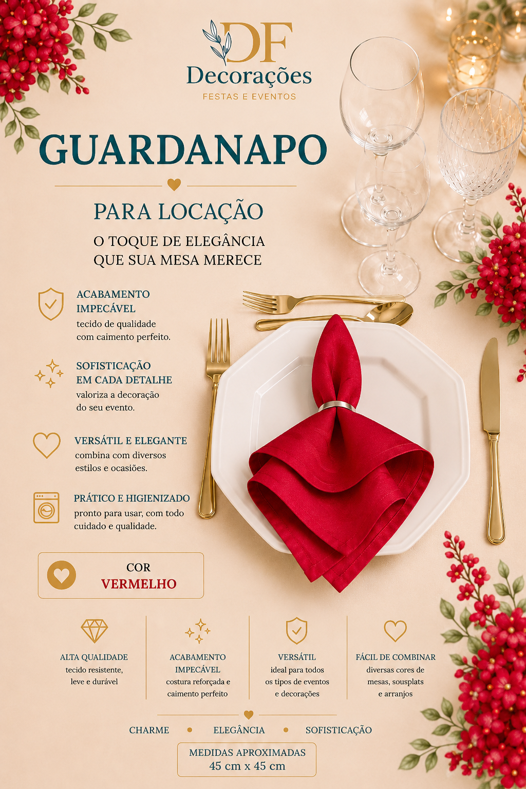 Guardanapo Vermelho