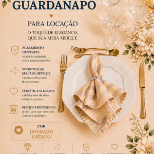 Guardanapo Dourado Listado