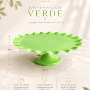 Suporte para Doces Verde Acrilico
