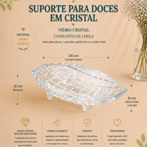 Suporte para Doce em Cristal