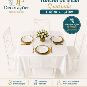 Toalha Quadrada Creme