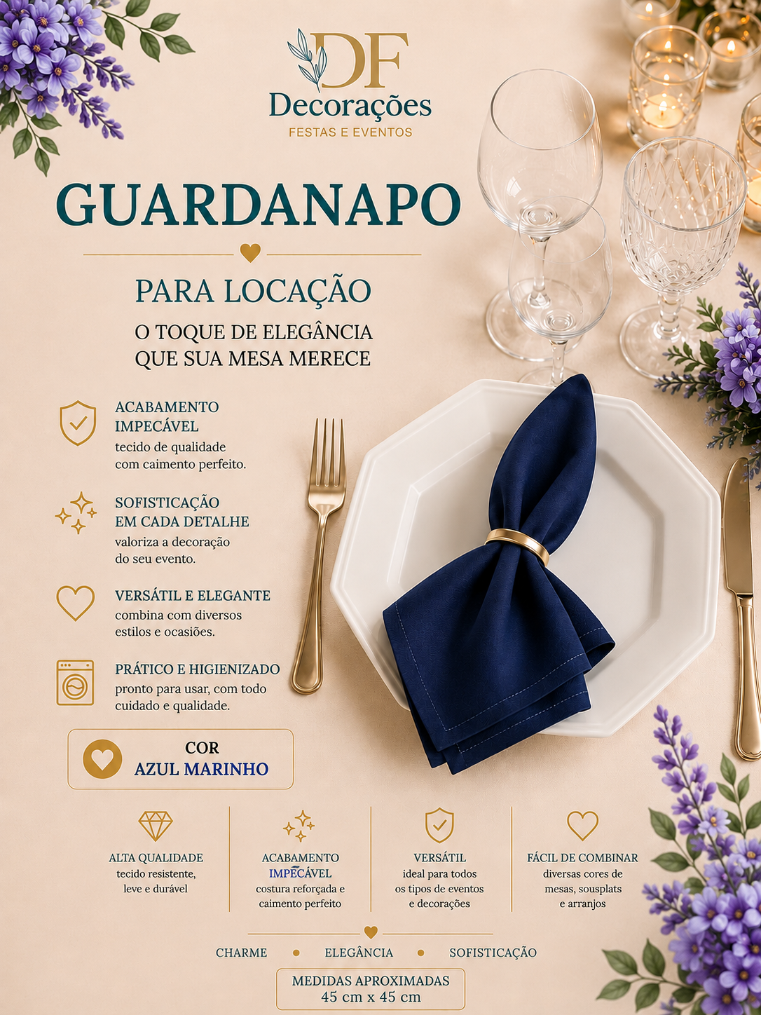 Guardanapo Azul Marinho