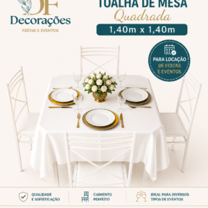 Toalha Quadrada Branco