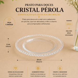Suporte para Doces Cristal Pérola