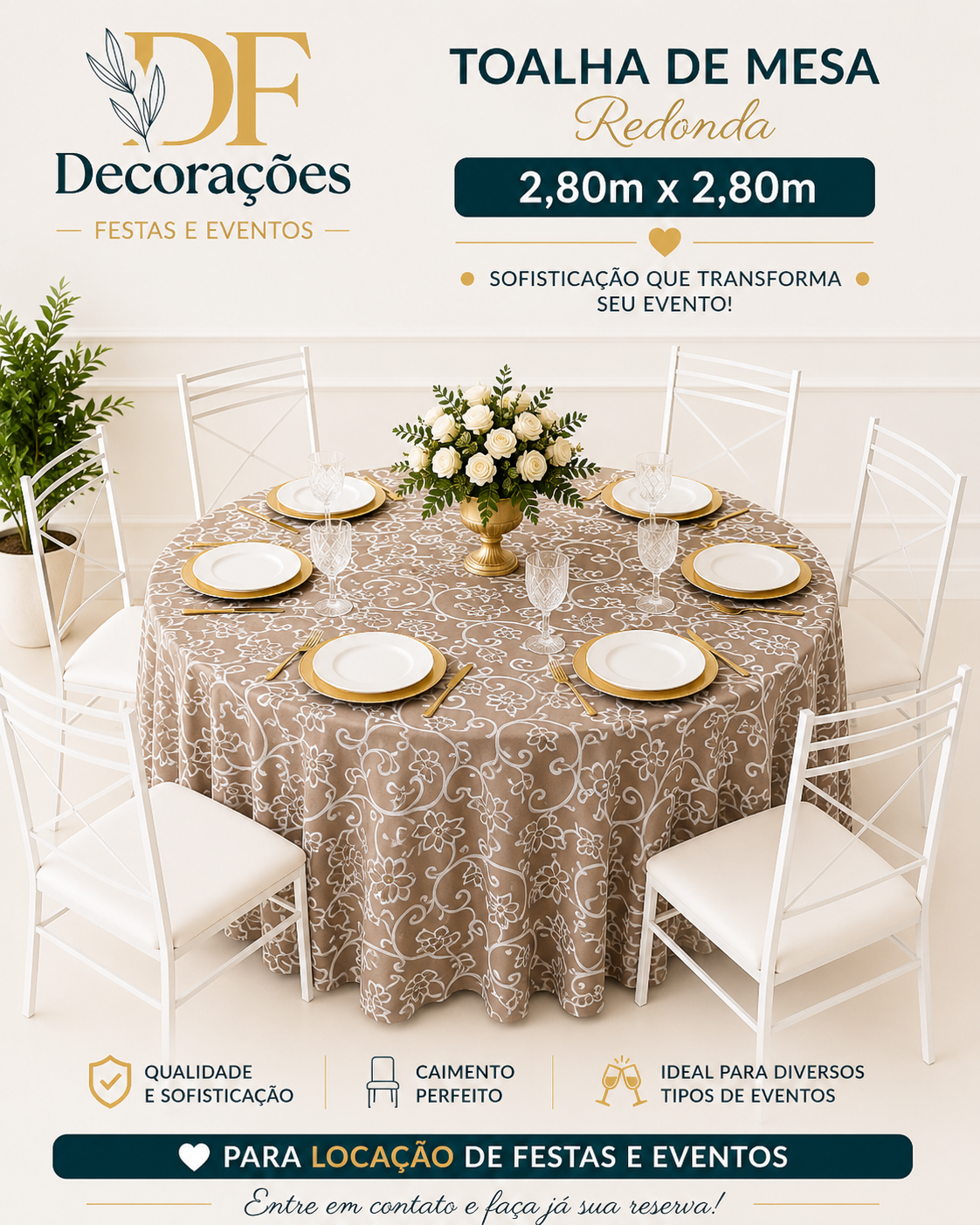 Toalha Redonda Jaquard DUO