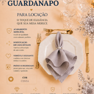 Guardanapo Cinza