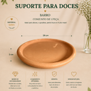 Suporte para Doce Barro