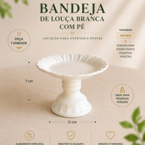 Bandeja de Louça Branco