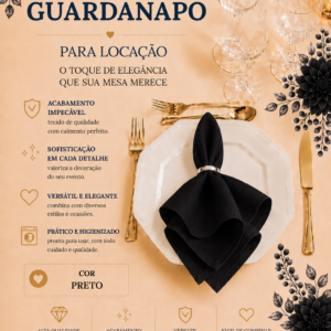 Guardanapo Preto
