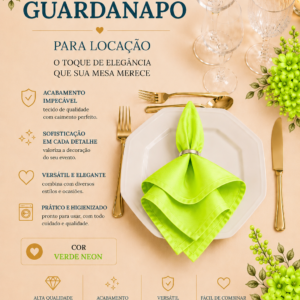 Guardanapo Verde Neon