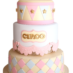 Bolo Fake Circo Candy Luxo