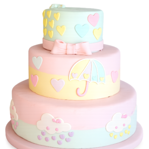 Bolo Fake Chuva de Amor Candy