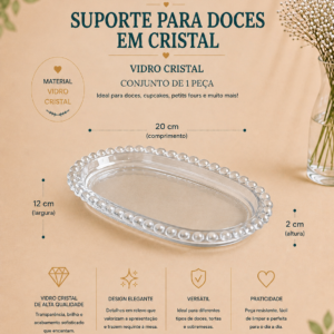 Suporte para Doce em Cristal