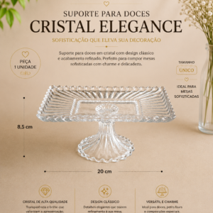 Suporte para Doce Cristal Elegance