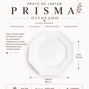 Prato de Jantar Prisma
