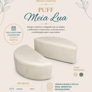 Poltrona Meia Lua Off White