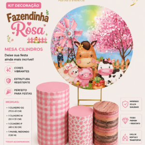 Painel Fazendinha Rosa