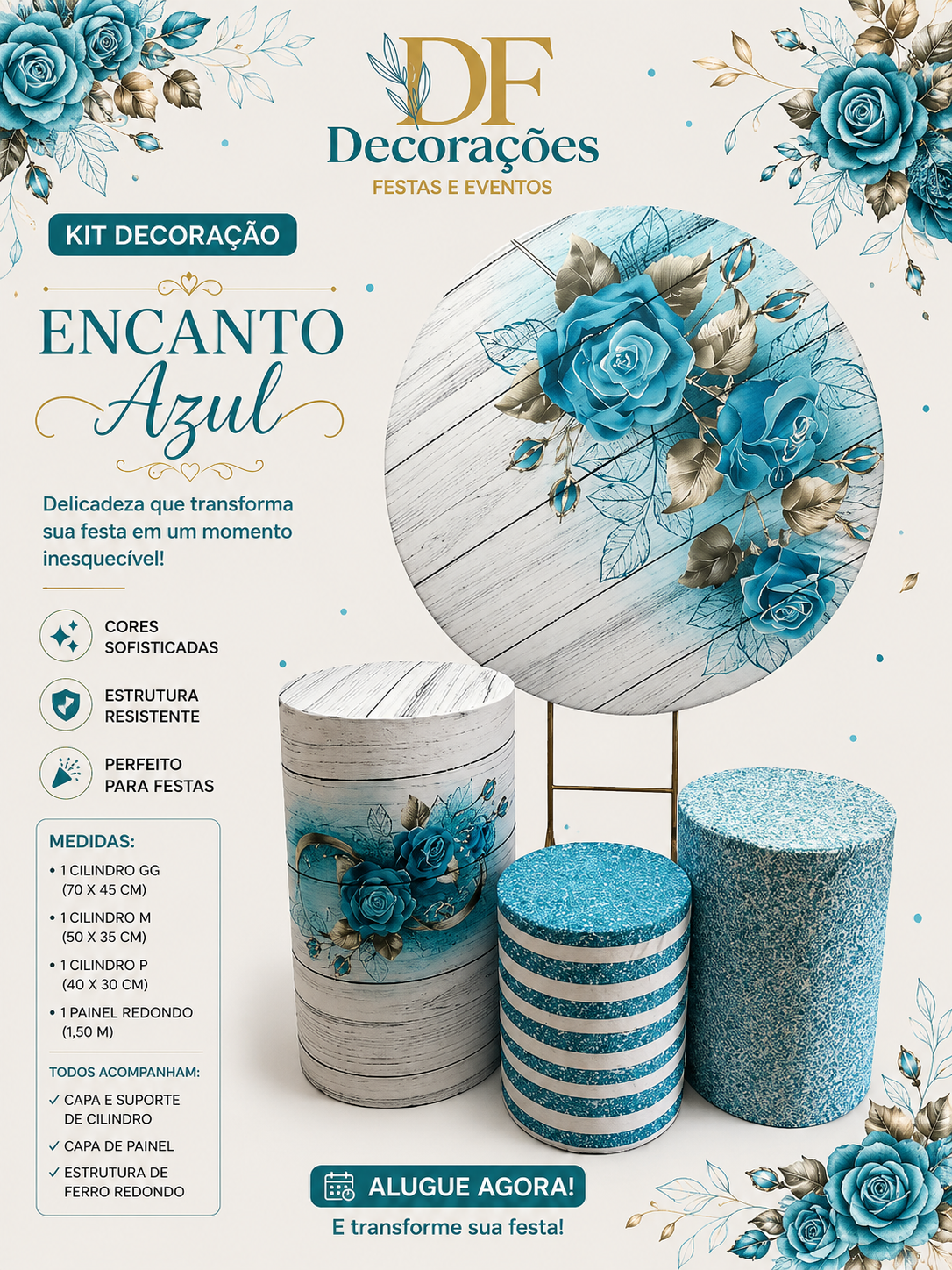 Painel Encanto Azul
