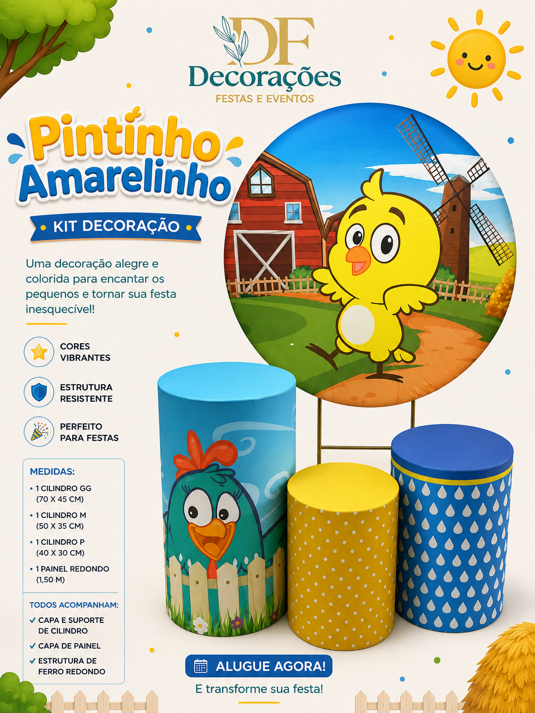 Painel Pintinho Amarelinho