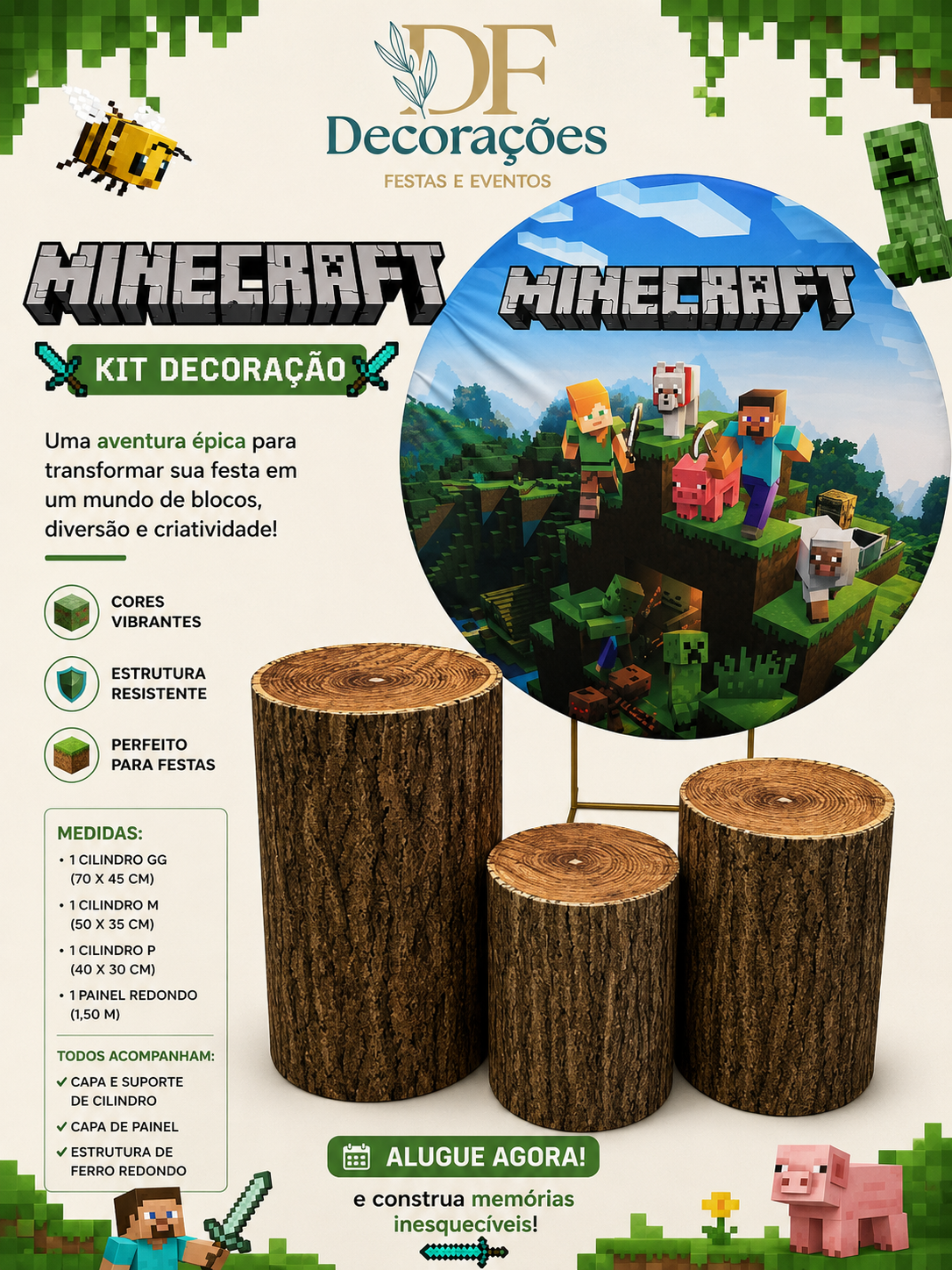 Painel Minecraft