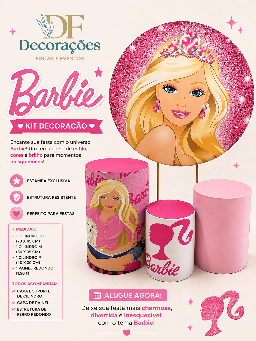 Painel Barbie