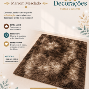 Tapete Felpudo Marrom