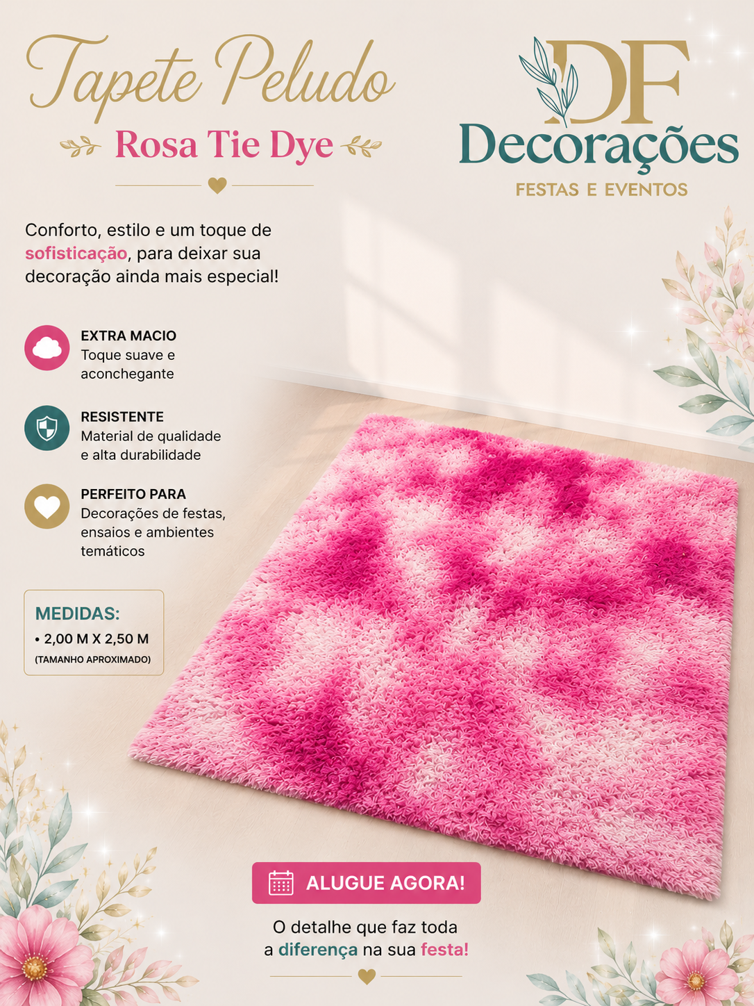 Tapete Felpudo Pink