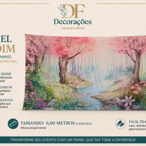 Painel Retangular Jardim Encantado