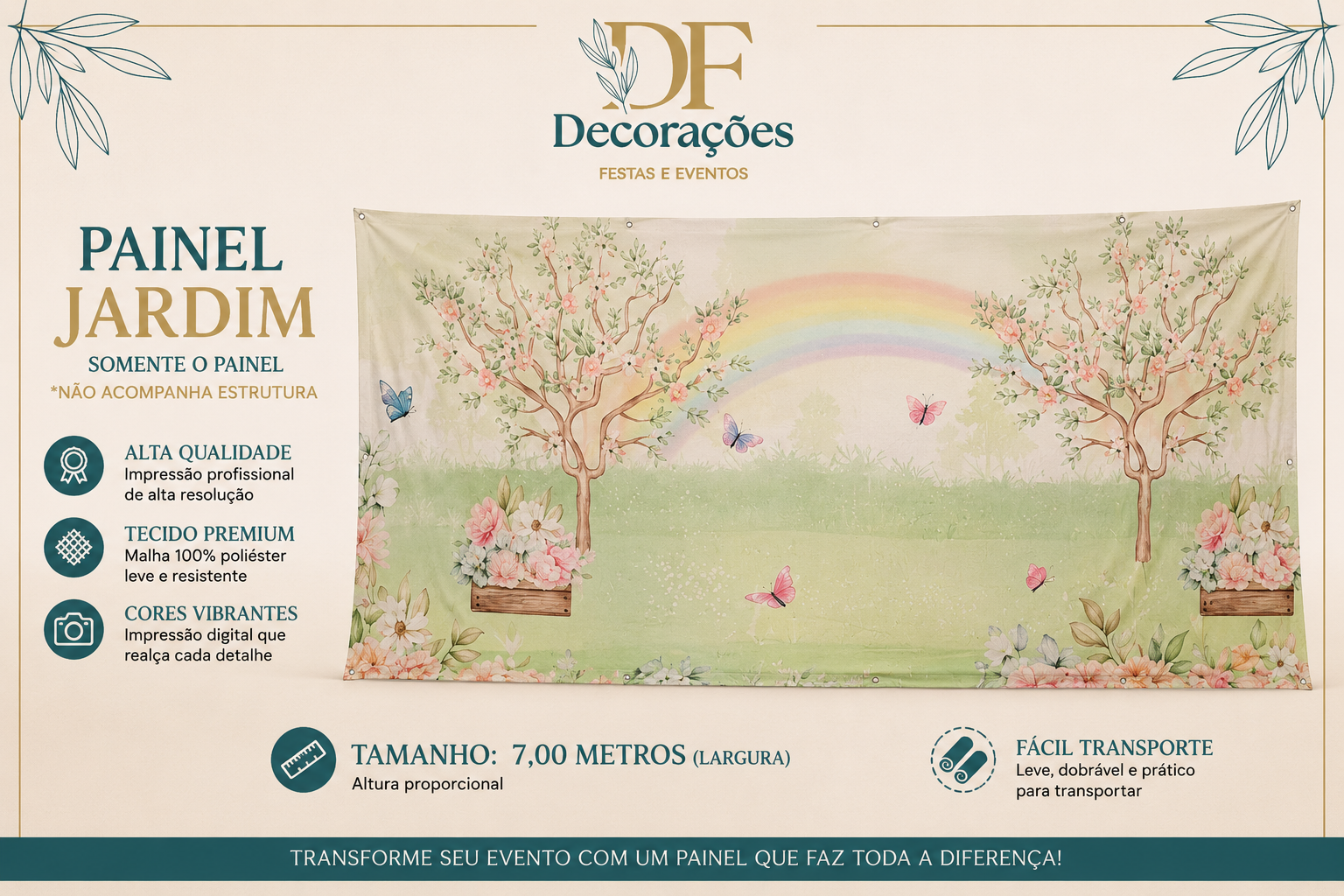 Painel Retangular Jardim 2