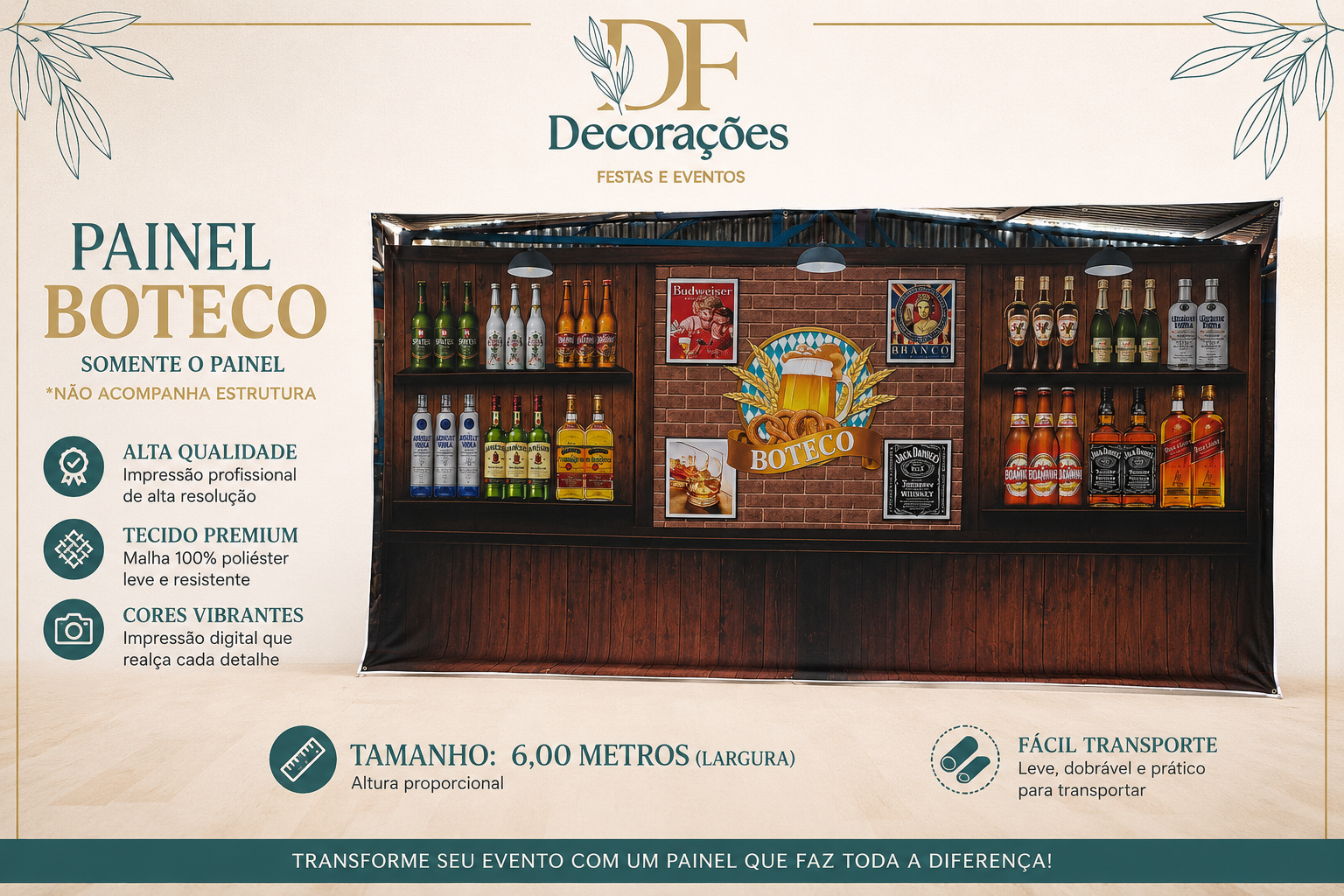 Painel Retangular Boteco
