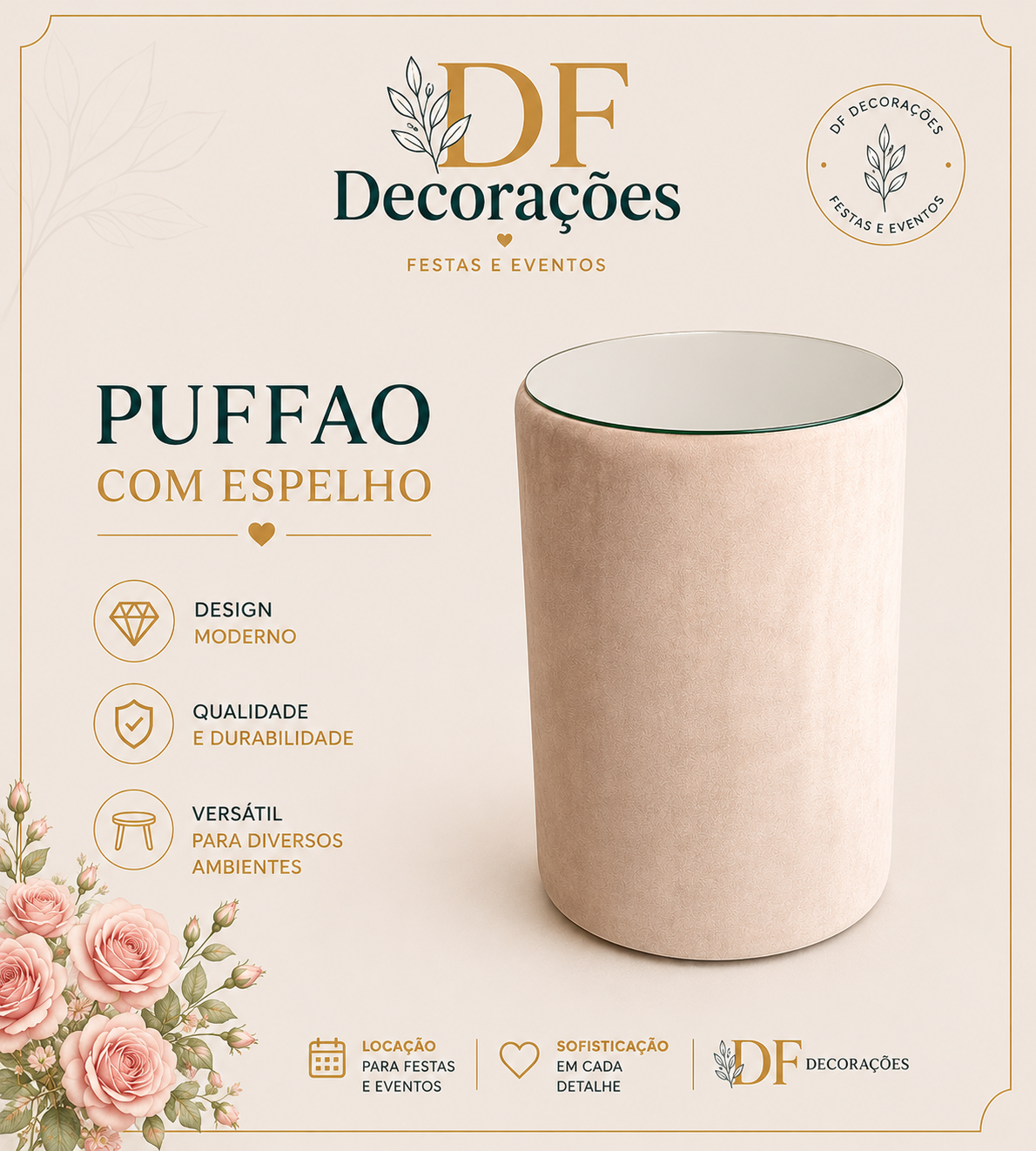 PUFFAO COM ESPELHO
