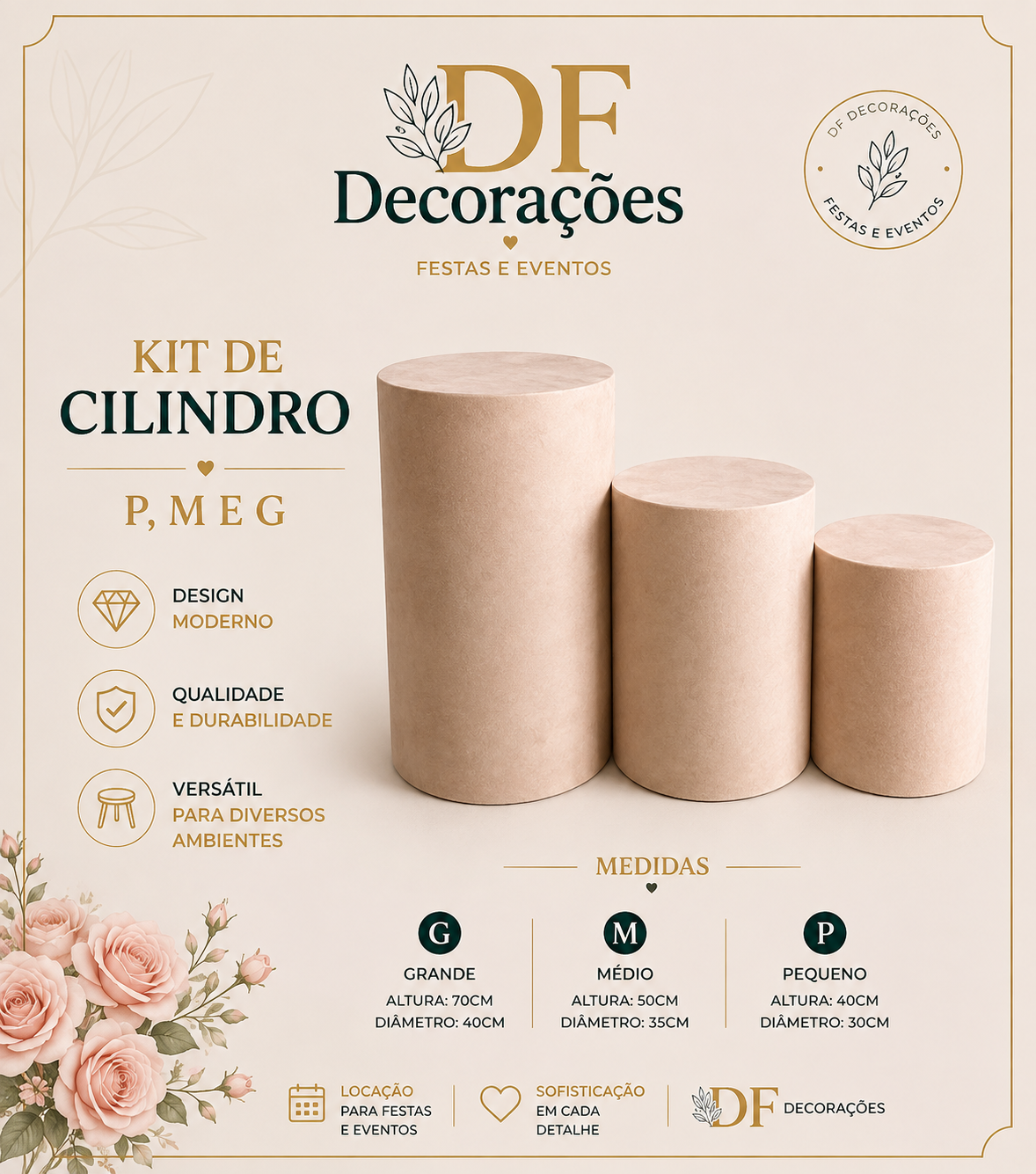KIT DE CILINDROS SEM CAPAS