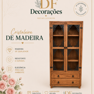 CRISTALEIRA DE MADEIRA